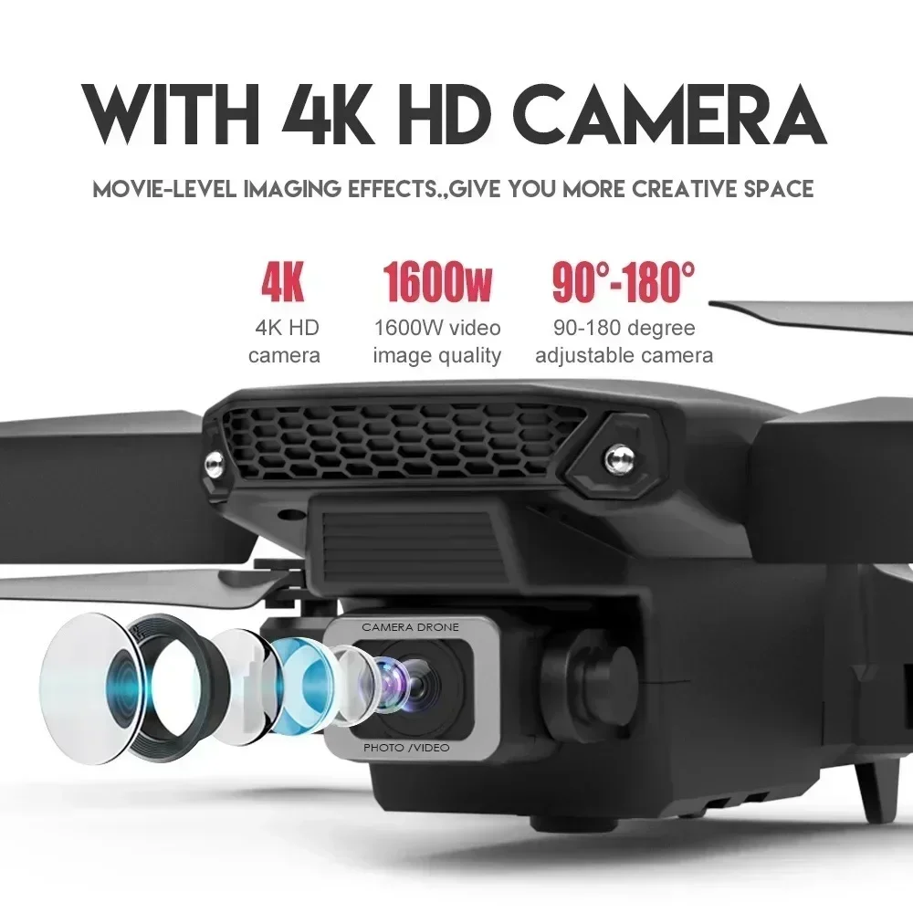 E88 Pro WIFI FPV Drone Wide An - Drone Camera Lens ulasan dan harga